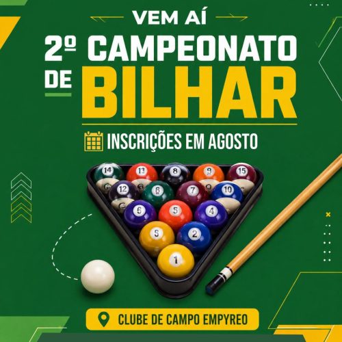 2º Campeonato de Bilhar promete reunir competidores em Leme