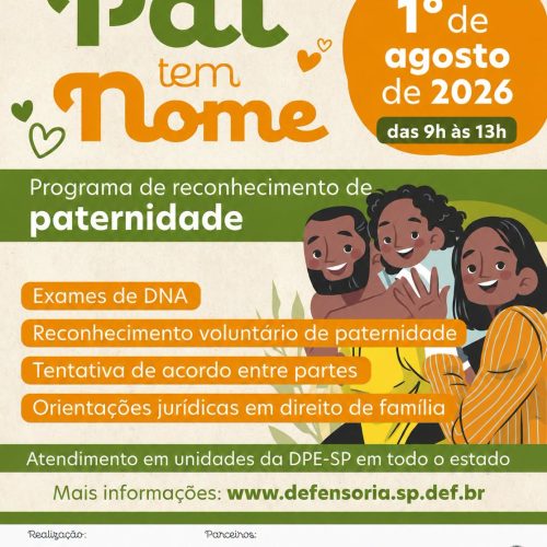 Araraquara recebe mutirão para reconhecimento de paternidade no dia 1º de agosto