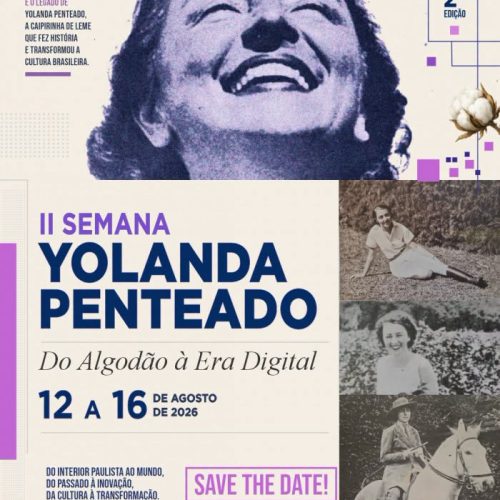 Município de Leme (SP) realiza II Semana Yolanda Penteado com programação gratuita voltada à cultura e ao protagonismo feminino