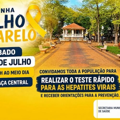 Julho Amarelo reforça prevenção às hepatites virais em Pirassununga
