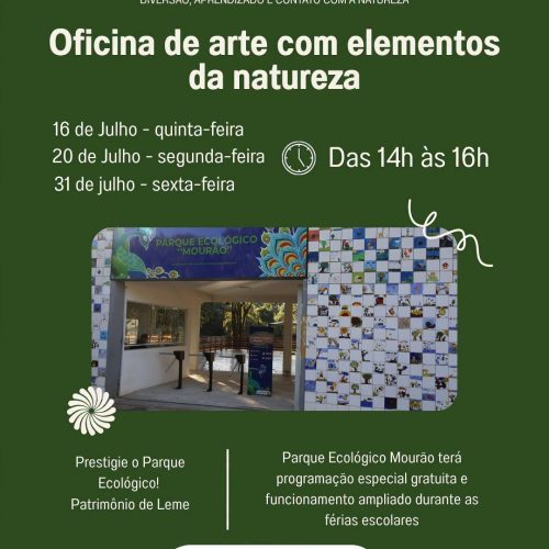 Férias no Parque oferece atividades gratuitas para famílias em Leme