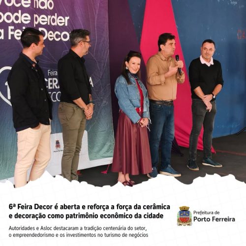 Feira Decor é aberta em Porto Ferreira com expectativa de fortalecer comércio e turismo
