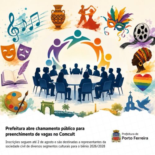 Porto Ferreira abre inscrições para novas vagas no Conselho Municipal de Política Cultural