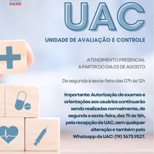 UAC de Tambaú altera horário de atendimento presencial para serviços de regulação