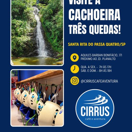 Cachoeira Três Quedas ganha nova administração e programação de lazer em Santa Rita do Passa Quatro