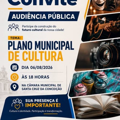 Santa Cruz da Conceição promove audiência pública para construção do Plano Municipal de Cultura