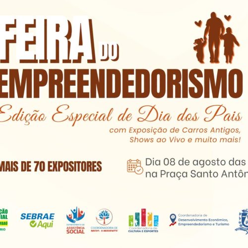 Feira do Empreendedorismo terá edição especial em homenagem ao Dia dos Pais em Tambaú