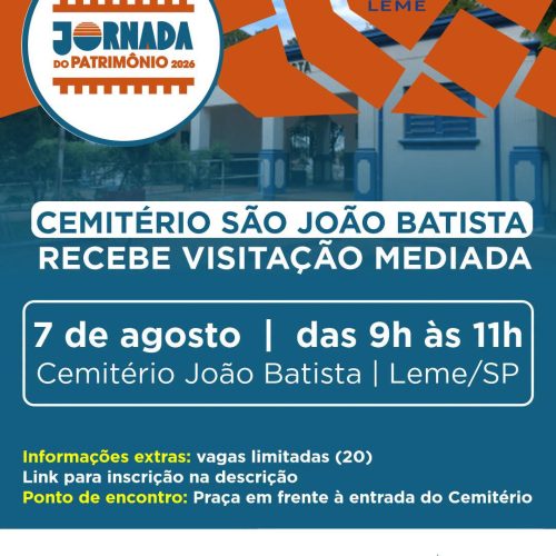 Leme promove visita guiada pelo Cemitério São João Batista para resgatar história e memória