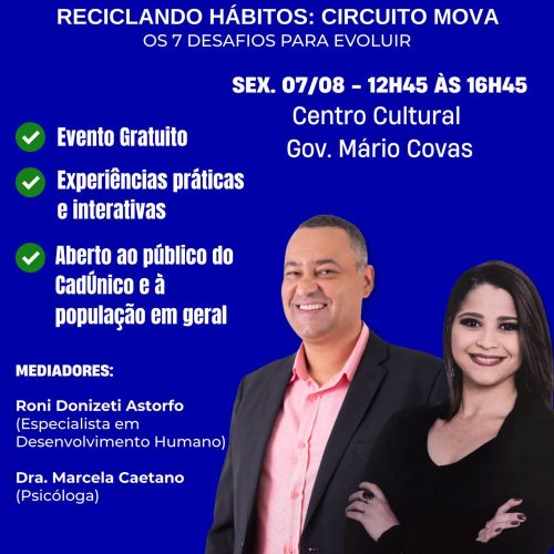 Workshop gratuito em Santa Rita do Passa Quatro incentiva desenvolvimento pessoal e profissional