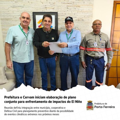 Prefeitura e Cervam iniciam plano preventivo para reduzir impactos do El Niño em Porto Ferreira