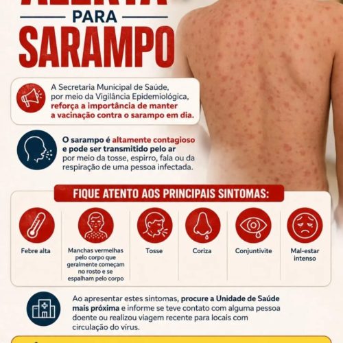 Alerta para o sarampo reforça importância da vacinação em Pirassununga