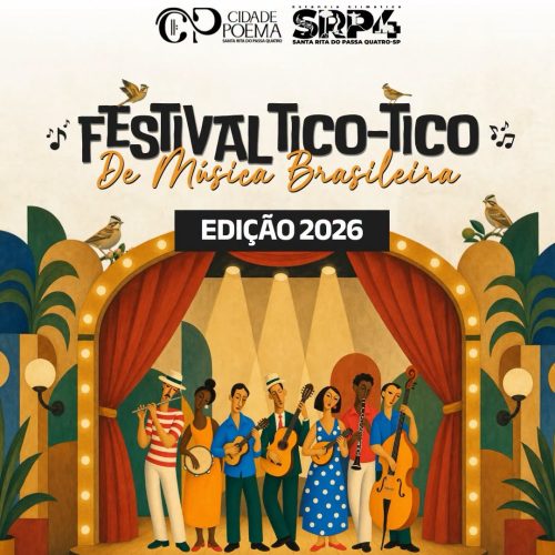 Santa Rita do Passa Quatro abre inscrições para o Festival Tico-Tico e Festival Zequinha de Abreu 2026