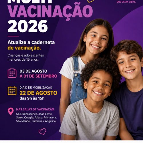 Leme realiza campanha para atualizar vacinação de crianças e adolescentes