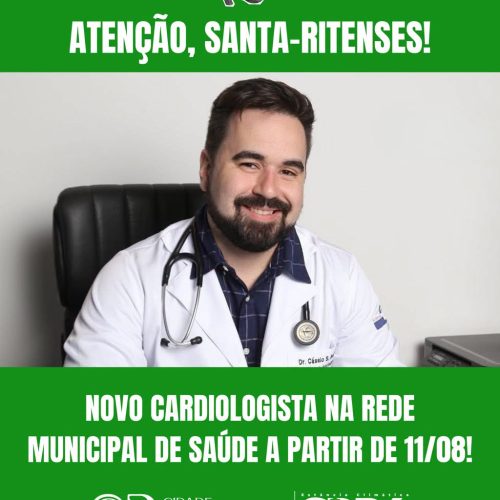 Santa Rita do Passa Quatro reforça atendimento na saúde com novo cardiologista