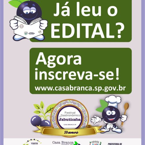 Inscrições para Festival Gastronômico da Jabuticaba em Casa Branca terminam neste domingo