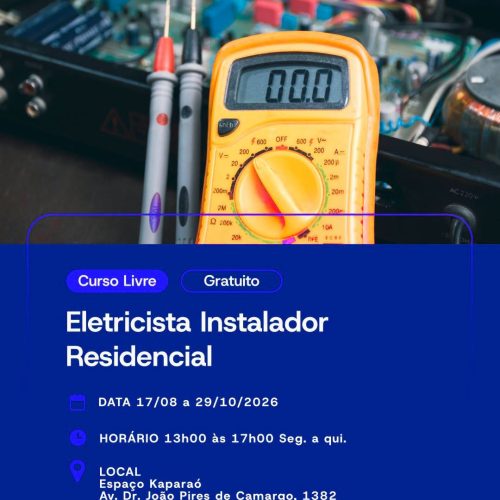 Araraquara abre inscrições para curso gratuito de eletricista instalador residencial
