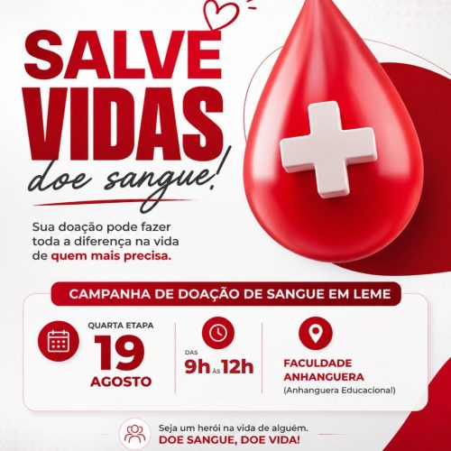 Leme recebe 4ª etapa do calendário de doação de sangue