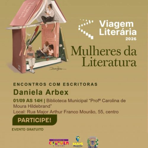 Daniela Arbex participa de encontro sobre mulheres na literatura em Leme
