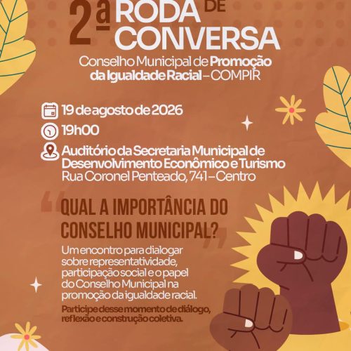 COMPIR promove 2ª roda de conversa sobre igualdade racial em Porto Ferreira