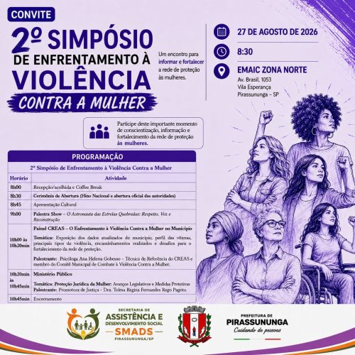 Pirassununga promove 2º simpósio de enfrentamento à violência contra a mulher