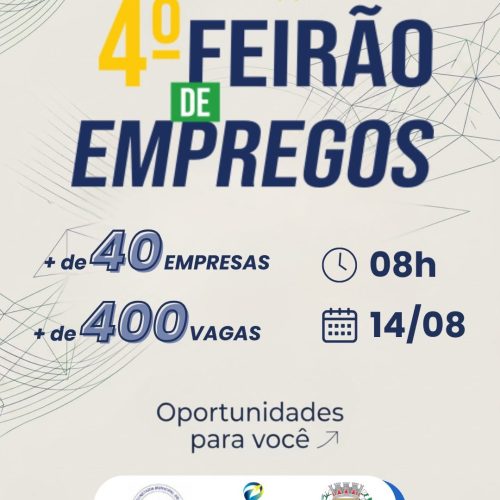 4º Feirão de Empregos oferece oportunidades em Leme nesta sexta-feira
