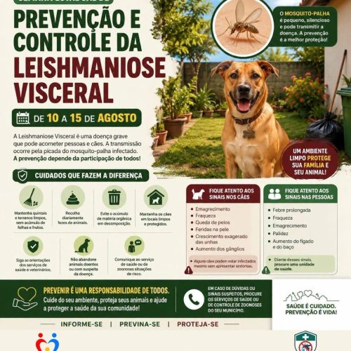 Porto Ferreira reforça cuidados durante semana de prevenção à leishmaniose visceral