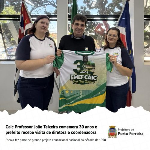 Caic de Porto Ferreira celebra 30 anos com homenagem ao prefeito André Braga