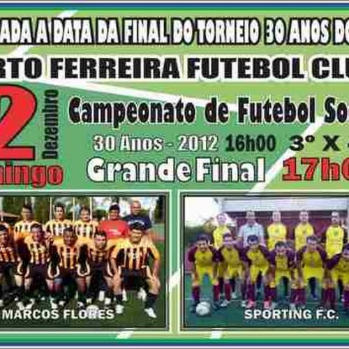 Final do Torneio 30 anos do PFFC acontece no domingo (02/12)