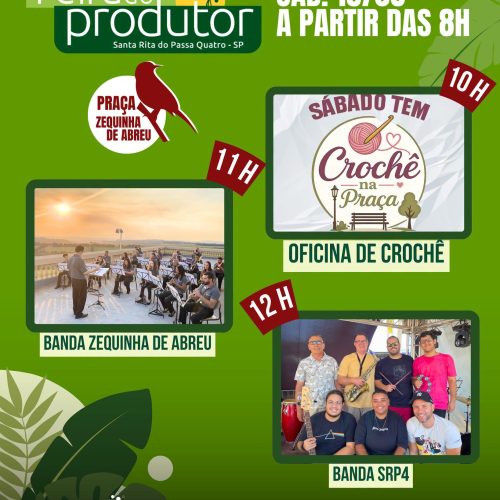 Feira do Produtor movimenta Santa Rita do Passa Quatro neste sábado (15/08)