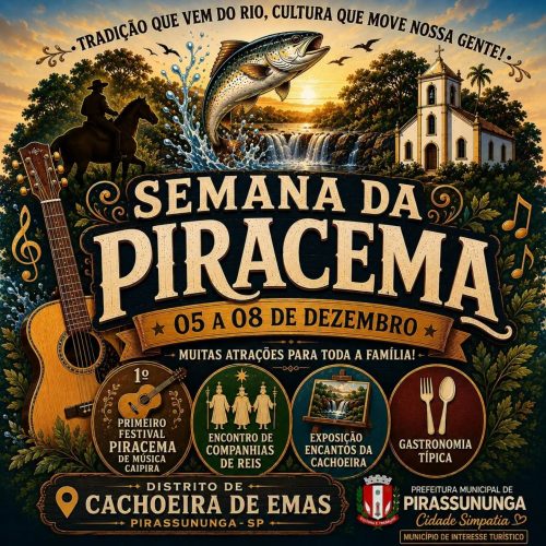 Semana da Piracema terá quatro dias de atrações em Cachoeira de Emas