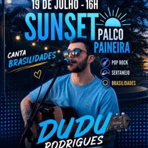 Sunset no Morro Itatiaia terá show de Dudu Rodrigues em Santa Rita do Passa Quatro