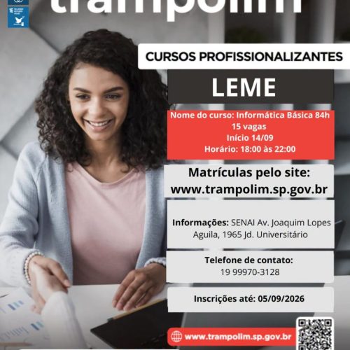 Leme abre inscrições para curso gratuito de informática básica com 15 vagas