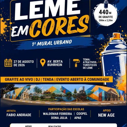 Leme vai ganhar mural de grafite gigante com participação de estudantes