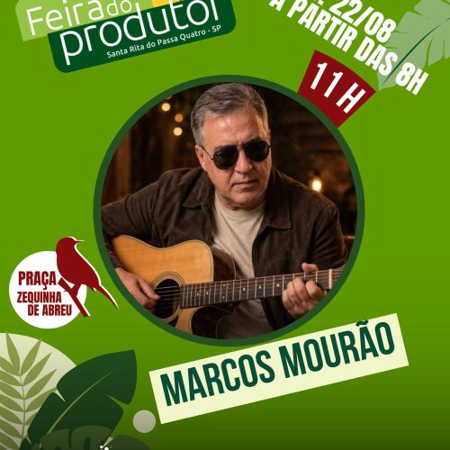 Feira do produtor movimenta a Praça Zequinha de Abreu neste sábado (22/08) em Santa Rita do Passa Quatro