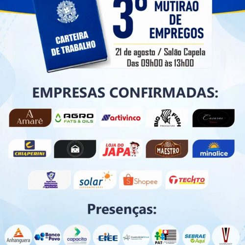 Santa Rosa de Viterbo reúne empresas e candidatos no 3º Mutirão de Empregos
