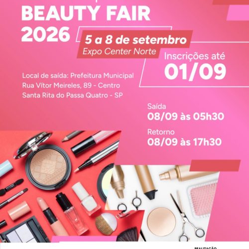 Santa Rita do Passa Quatro terá missão empresarial para a Beauty Fair em São Paulo