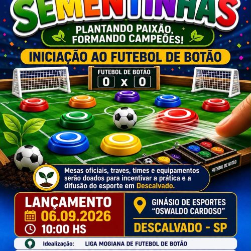 Descalvado lança projeto para incentivar crianças e jovens no futebol de botão
