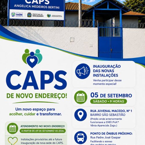CAPS de Descalvado terá novo endereço