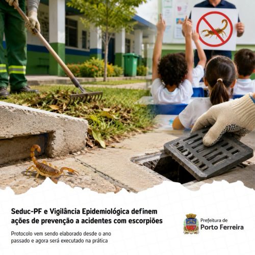 Porto Ferreira reforça prevenção contra acidentes com escorpiões nas escolas