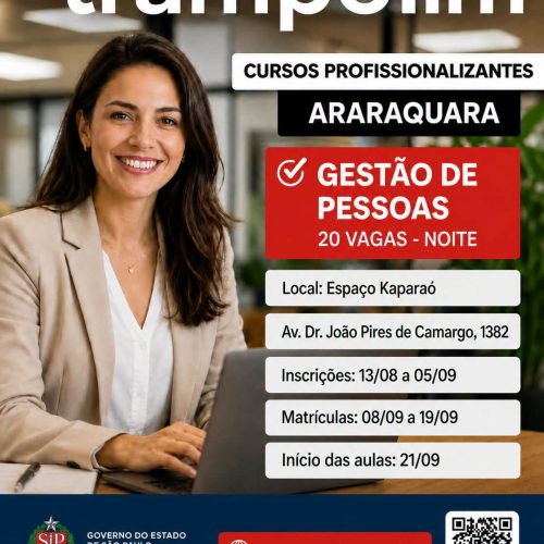 Araraquara tem cursos gratuitos de qualificação pelo programa Qualifica SP