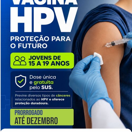 Vacinação contra o HPV é ampliada para jovens de 15 a 19 anos em Leme