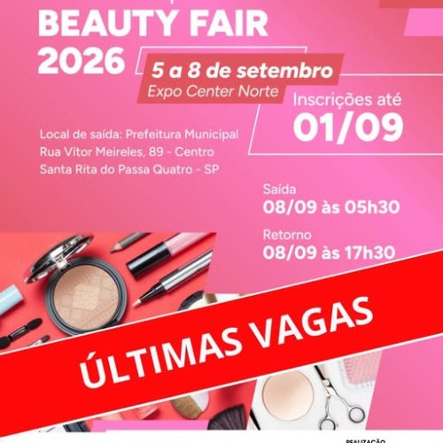 Atenção Santa Rita! Últimas vagas para missão empresarial à Beauty Fair em São Paulo