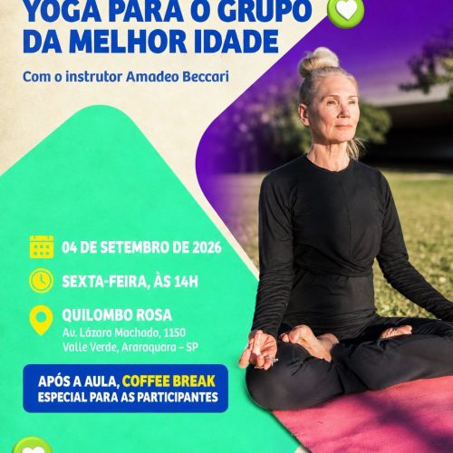 Araraquara promove aula especial de yoga para o grupo da Melhor Idade