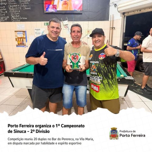 Campeonato de sinuca reúne 20 duplas em Porto Ferreira