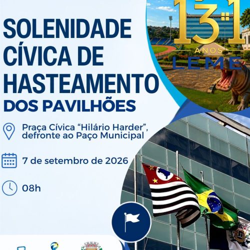 Leme realiza solenidade cívica em celebração ao 7 de Setembro