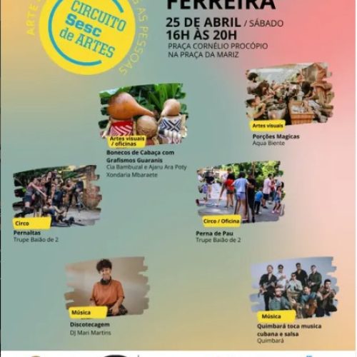 Arte toma conta das ruas com programação cultural gratuita em Porto Ferreira