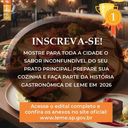 Concurso gastronômico Sabores de Leme terá votação popular em outubro