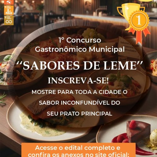 Leme promove concurso gastronômico com 15 categorias e votação popular