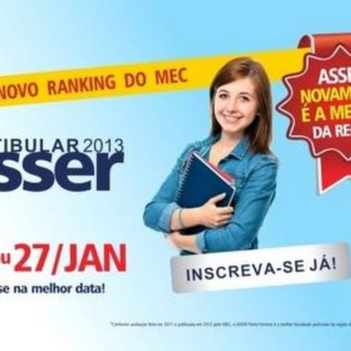 Asser-PF está com inscrições abertas para Vestibular