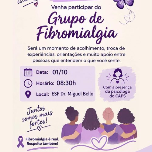 Grupo de fibromialgia promove encontro de acolhimento em Santa Rita do Passa Quatro